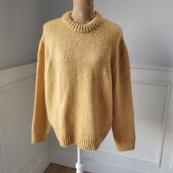 Zara Sweaters - New Zara Mustard  Wool Blend  sweater  size  XL.